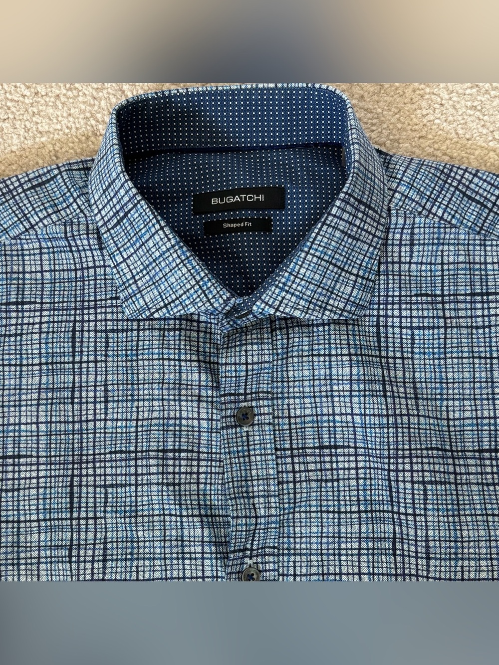 Bugatchi Shaped Fit Long Sleeve Button Down Shirt